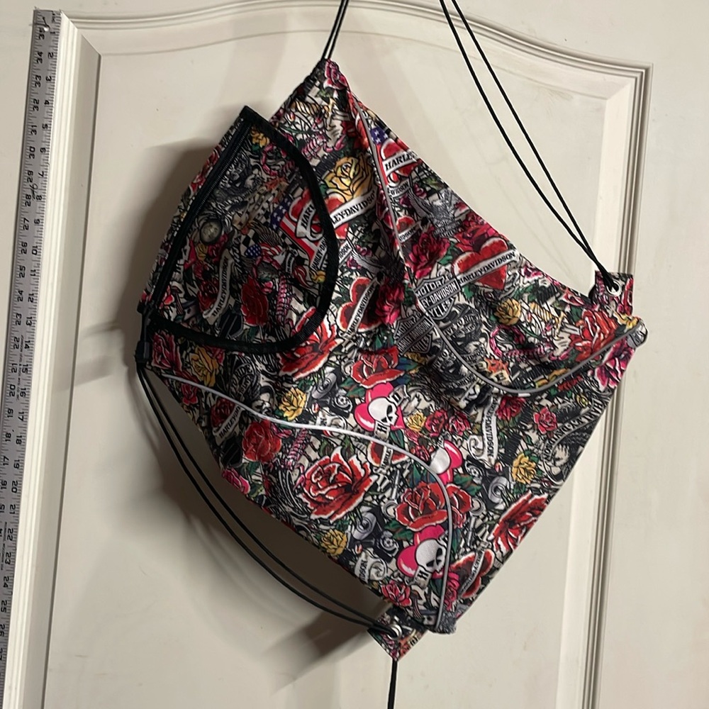 Harley Davidson vinyl string bag